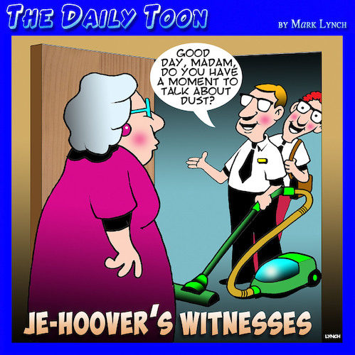 Jehovah witness By toons | Religion Cartoon | TOONPOOL