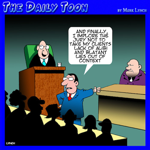 Jury By toons | Media & Culture Cartoon | TOONPOOL