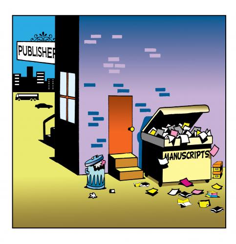 Cartoon: manuscripts (medium) by toons tagged books,book,publishing,publishers,manuscript,writing,writers,arts
