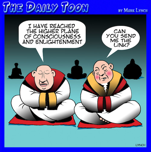 Meditation By toons | Religion Cartoon | TOONPOOL