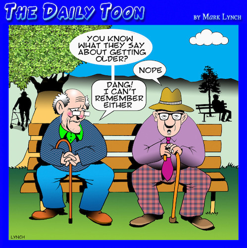 Cartoon: Memory loss (medium) by toons tagged old,age,forgetfulness,aging,old,age,forgetfulness,aging