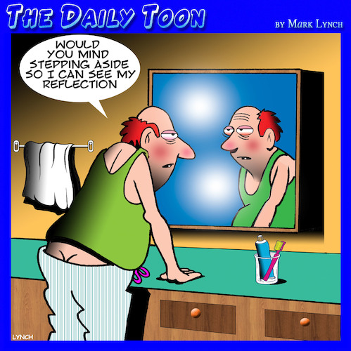 Mirror reflection By toons | Media & Culture Cartoon | TOONPOOL