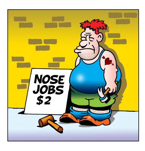 nose job By toons | Media & Culture Cartoon | TOONPOOL