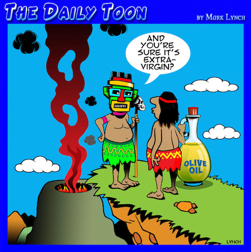 Cartoon: Olive oil (medium) by toons tagged human,sacrifice,virgin,olive,oil,virgins,human,sacrifice,virgin,olive,oil,virgins