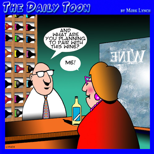 Cartoon: Pairing wine (medium) by toons tagged wine,pairing,sales,wine,pairing,sales