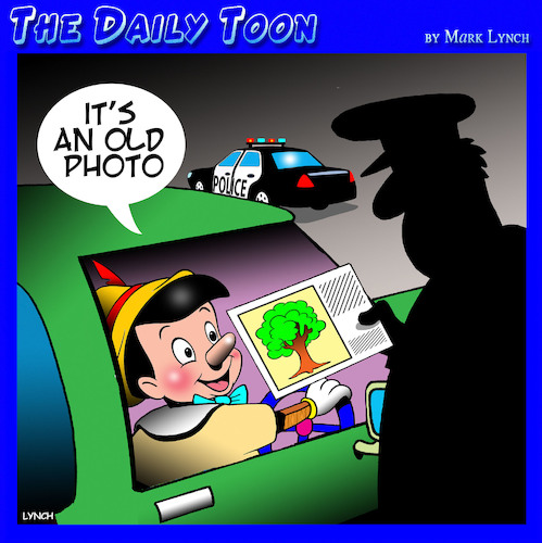 Cartoon: Pinocchio (medium) by toons tagged pinocchio,highway,patrol,police,speeding,ticket,trees,pinocchio,highway,patrol,police,speeding,ticket,trees