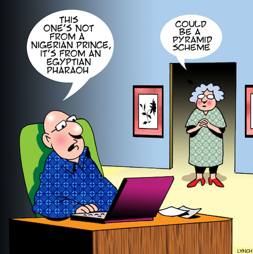 Pyramid scheme By toons | Business Cartoon | TOONPOOL