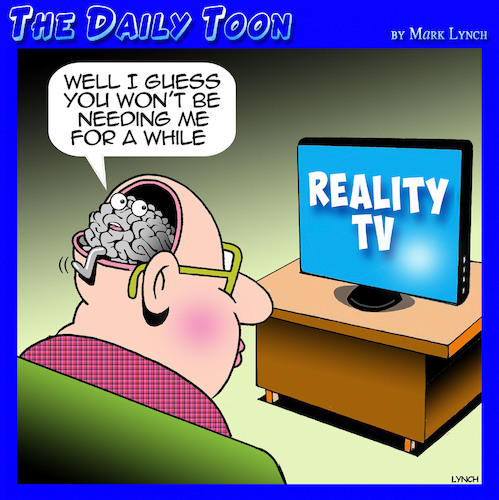 Reality tv By toons | Media & Culture Cartoon | TOONPOOL