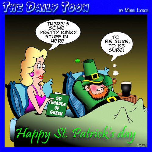 Cartoon: Saint Patricks day (medium) by toons tagged fifty,shades,leprechauns,st,patrick,kinky,greeting,cards,fifty,shades,leprechauns,st,patrick,kinky,greeting,cards