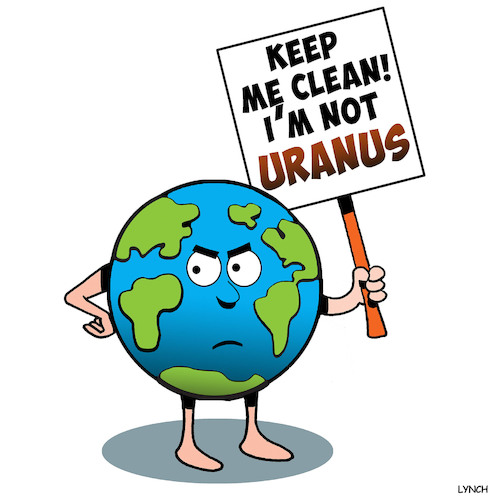 Cartoon: Save the planet (medium) by toons tagged uranus,pollution,climate,change,global,warming,fracking,contamination,uranus,pollution,climate,change,global,warming,fracking,contamination