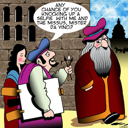 Selfie cartoon Selfie cartoon