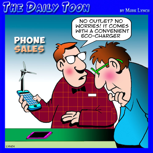 Cartoon: Smartphones (medium) by toons tagged wind,turbine,renewable,energy,climate,change,phone,sales,farms,charger,wind,turbine,renewable,energy,climate,change,phone,sales,farms,charger