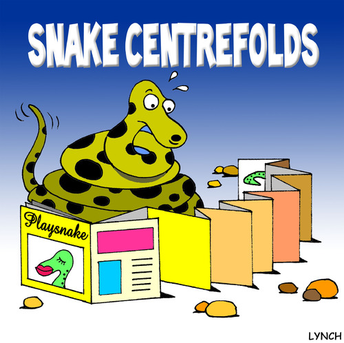Cartoon: snake centrefolds (medium) by toons tagged snakes,reptiles,girlie,magazines,playboy,pin,up,glamour,posing,animals,photography