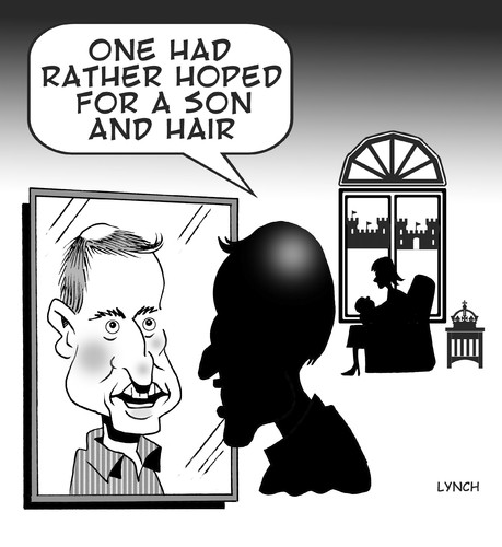 Cartoon: Son and Hair (medium) by toons tagged royal,birth,baby,will,and,kate,new,prince