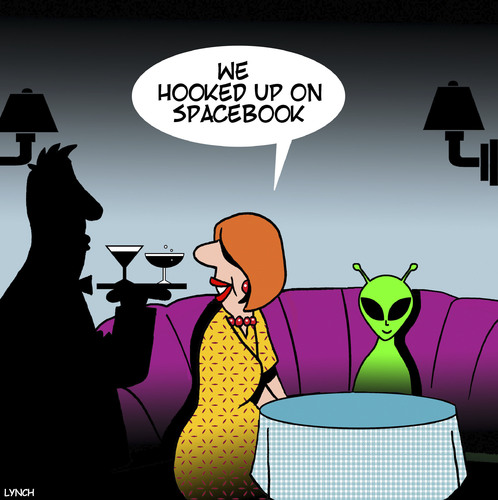 Cartoon: Spacebook (medium) by toons tagged facebook,aliens,facebook,aliens