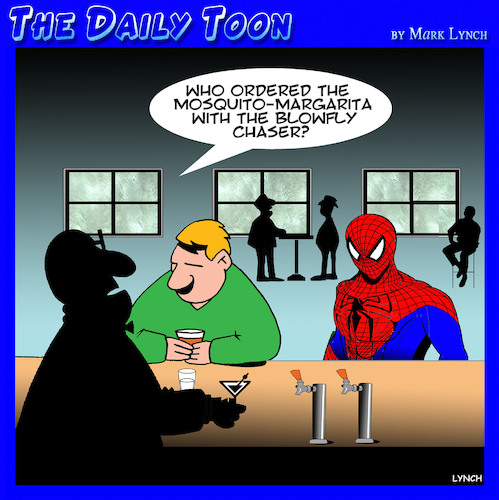 Cartoon: Spiderman (medium) by toons tagged cocktails,spiderman,cocktails,spiderman