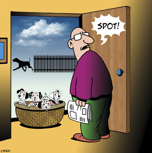 Cartoon: Spot (medium) by toons tagged unwanted,pregnancy,puppies,animals,dalmations,dogs,unwanted,pregnancy,puppies,animals,dalmations,dogs