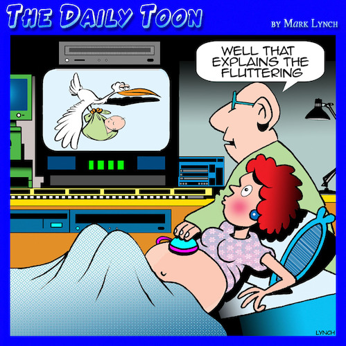 Stork delivering baby Stork delivering baby