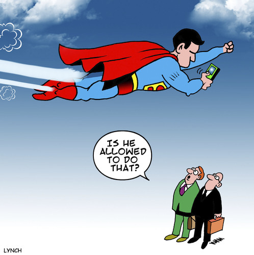 Cartoon: Super texter (medium) by toons tagged texting,while,driving