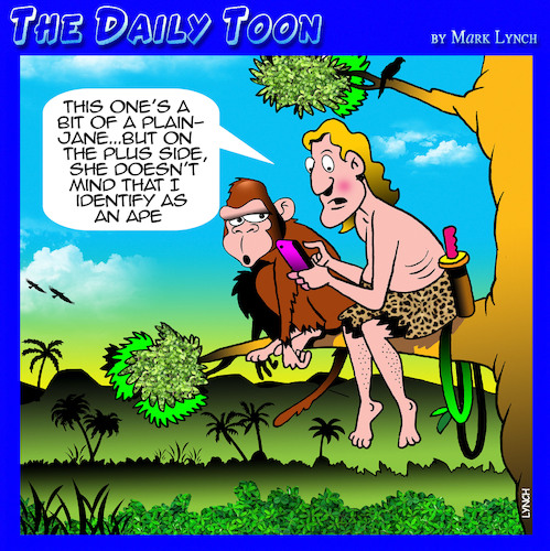 Cartoon: Tarzan (medium) by toons tagged identifying,as,identifying,as