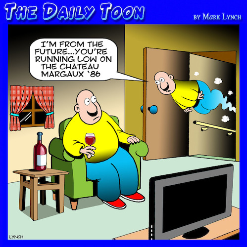 Cartoon: The future (medium) by toons tagged wine,cellar,the,future,drinker,wine,cellar,the,future,drinker