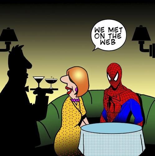 Cartoon: The World wide web (medium) by toons tagged spiderman,world,wide,web,online,spiderman,world,wide,web,online