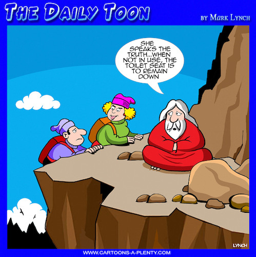 Cartoon: Toilet seat down (medium) by toons tagged guru,wise,man,on,the,mountain,toilet,etiquate,guru,wise,man,on,the,mountain,toilet,etiquate