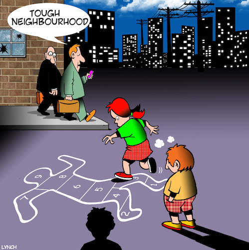 Cartoon: tough neighbourhood (medium) by toons tagged hopscotch,tough,neighbourhood,chalk,outline,crime,scene,murder,hopscotch,tough,neighbourhood,chalk,outline,crime,scene,murder