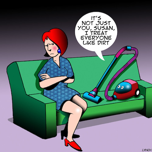 Cartoon: Treats me like dirt (medium) by toons tagged vacuum,cleaner,dirty,dust,bad,treatment,arguments,housewife,spring,clean,housework,vacuum,cleaner,dirty,dust,bad,treatment,arguments,housewife,spring,clean,housework