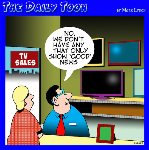 TV Sales By toons | Media & Culture Cartoon | TOONPOOL
