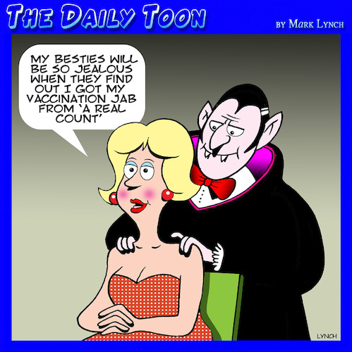 Cartoon: Vaccines (medium) by toons tagged vaccinations,vampire,vaccination,jab,vaccinations,vampire,vaccination,jab