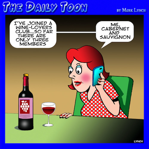Cartoon: Wine club (medium) by toons tagged wine,drinking,cabernet,club,wine,drinking,cabernet,club