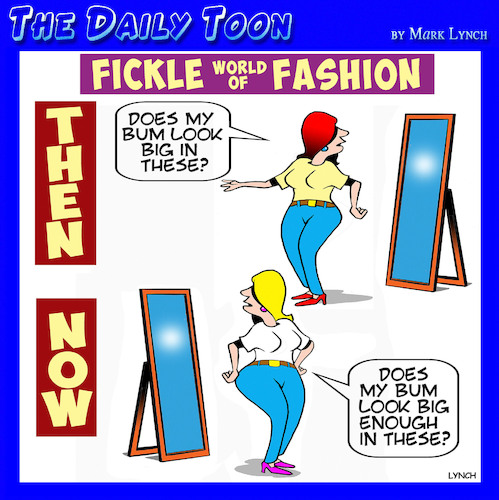 Cartoon: Womens fashion (medium) by toons tagged fashion,big,bottoms,fashion,big,bottoms