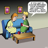 Cartoon: A million dollars (small) by toons tagged husband,swap,spendind,win,million,dollars