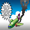 Cartoon: ahead of schedule (small) by toons tagged airlines,aircraft,planes,air,crash,pilots,travel,schedules,traffic,airline,terminal,flying,accidents,flight,attendant,passengers