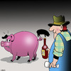 Cartoon: Alternate corkscrew (small) by toons tagged wine,corkscrew,farmer,tasting