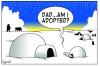 Cartoon: am I adopted? (small) by toons tagged family,turtles,igloo,polar,bears,arctic,adoption,