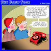 Cartoon: Antique phones (small) by toons tagged wisdom,of,the,elders,old,people,antiques,phones,kids
