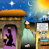 Cartoon: Baby Jesus (small) by toons tagged christmas,birth,of,jesus,mary,and,joseph,nativity,scene,cheese,mice