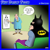 Cartoon: Blind as a bat (small) by toons tagged eye,chart,batman,poor,eyesight,optometrist