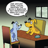 Cartoon: Bottom sniffer (small) by toons tagged dogs,bum,sniffing,bosses,brown,nose,office,politics
