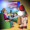 Cartoon: Bottomless cup (small) by toons tagged coffee,bottomless,cup,topless,bar,cafe,sexy