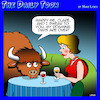 Cartoon: Buffalo (small) by toons tagged bison,buffalo,roaming