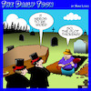 Cartoon: Burial plot (small) by toons tagged graveyard,funeral,plot,thickens,coffin