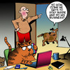 Cartoon: Cats business (small) by toons tagged cats,dogs,toilet,habits,dog,poo,cat,animals