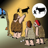 Cartoon: Cave drawing cartoon (small) by toons tagged cave,drawing,prehistoric,man,caveman,history,hunting,lies