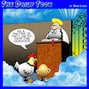 Chicken and egg cartoon