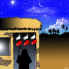 Cartoon: Christmas stockings (small) by toons tagged three,wise,men,christmas,birth,of,jesus,bethlehem,stockings,xmas,gifts