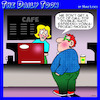 Cartoon: Coffee time (small) by toons tagged coffee,barista,cafe,vodka,prozac,mocha,shop,espresso