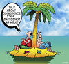 Cartoon: COINCIDENCE (small) by toons tagged desert island cartoon cartoonist cartoons
